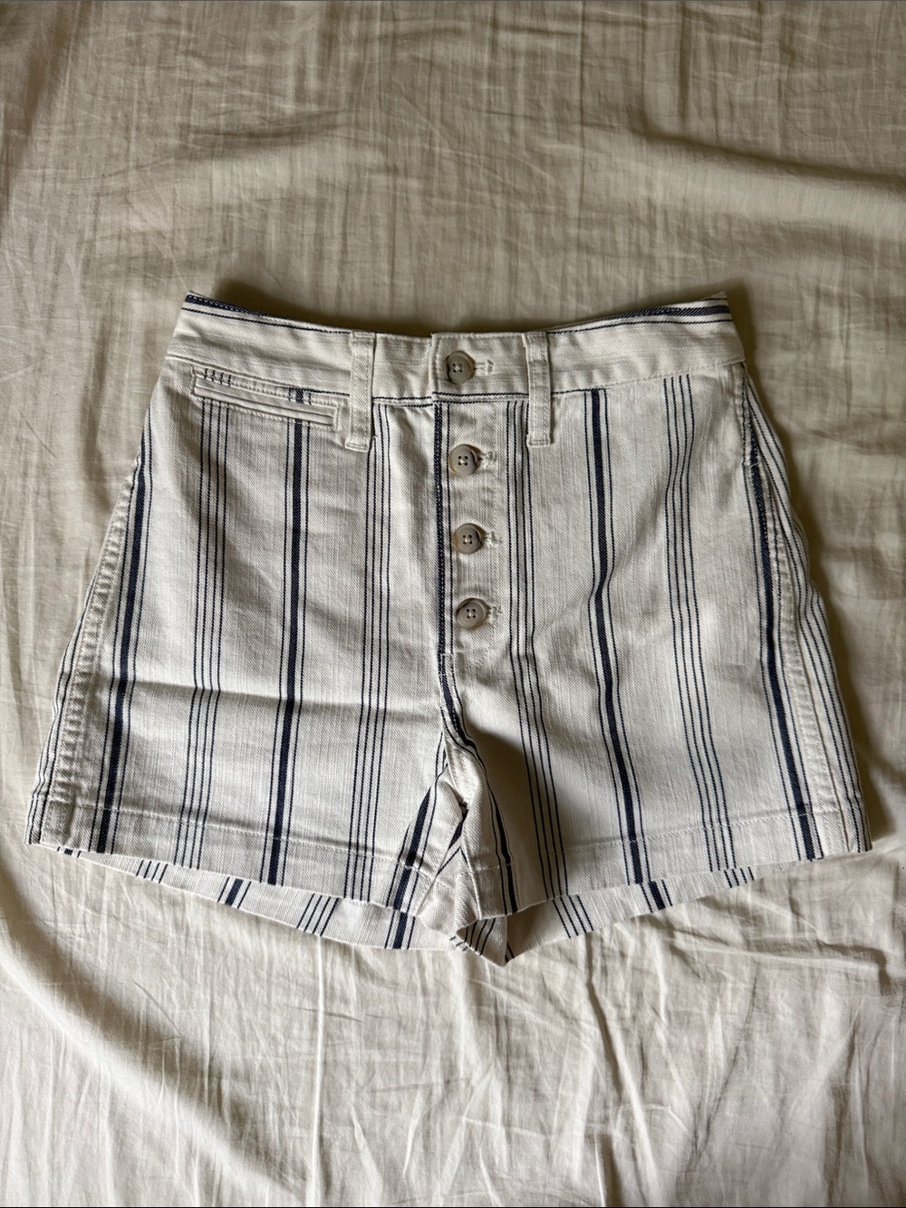 Madewell striped shorts 25